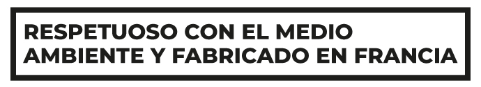 Respetuoso con el medio ambiente y fabricado en francia Respetuoso con el medio ambiente y fabricado en francia